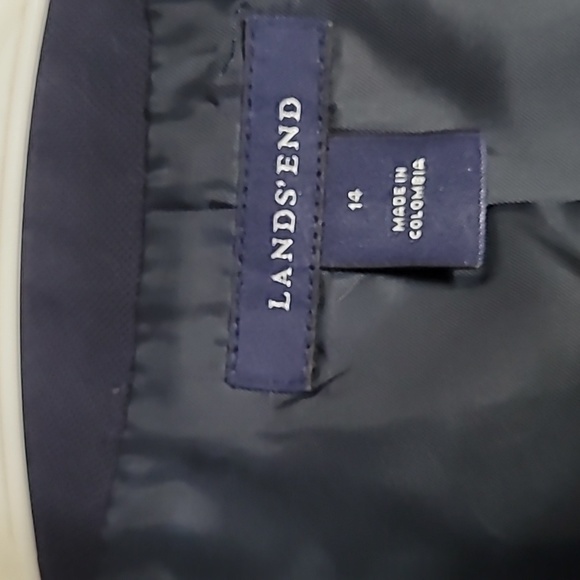 Lands' End Two Button Front Blazer Jacket Sz 14 - Picture 4 of 5